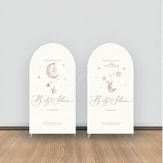 Lofaris Moon Star Decoration Kids Baby Shower Arch Backdrop