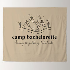 Lofaris Mountain Camp Bachelorette Party Custom Text Backdrop