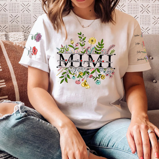 Lofaris My Favorite People Call me Mimi Birthday T - Shirt