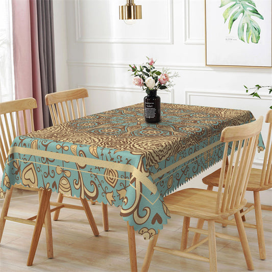 Lofaris Mysterious Totem Pattern Rectangle Tablecloth