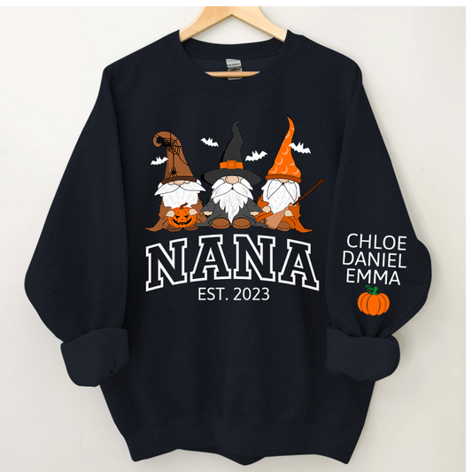 Lofaris Halloween Gnome Nana Est And Kids CTH01 Sweatshirt
