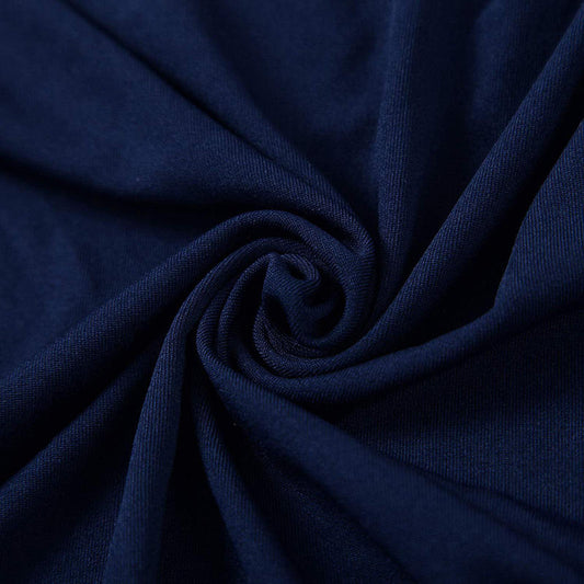 Lofaris Navy Blue Open Back Stretch Spandex Banquet Chair Cover