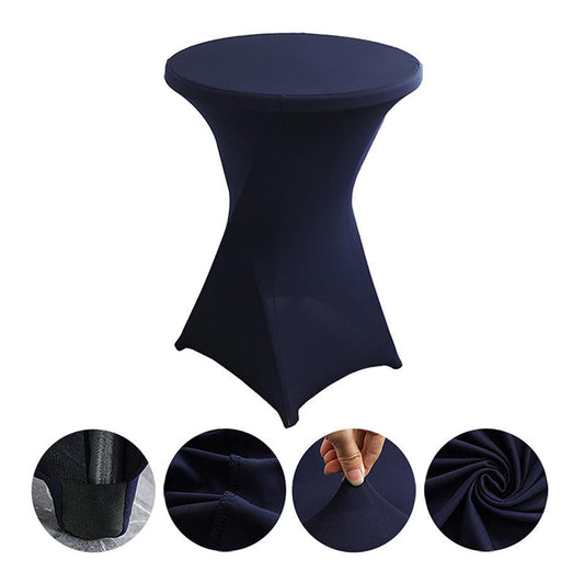 Lofaris Navy Blue Spandex Stretch Cocktail Banquet Tablecloths