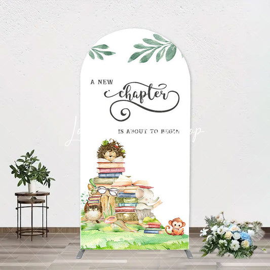 Lofaris New Chapter Books Animals Arch Baby Shower Backdrop