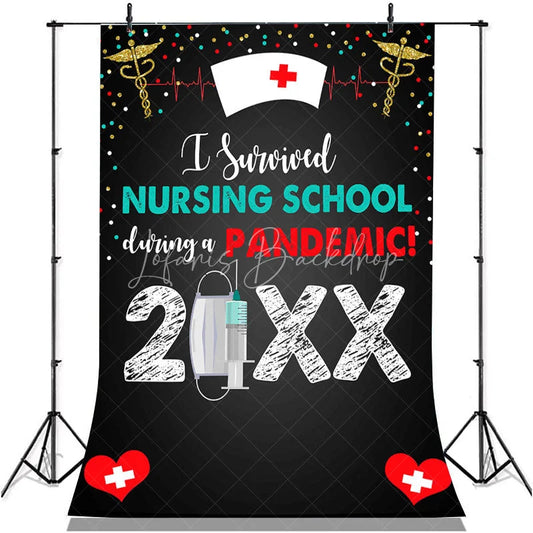 Lofaris Nurse Graduation Party Backdrop for 2022 Photo Booth