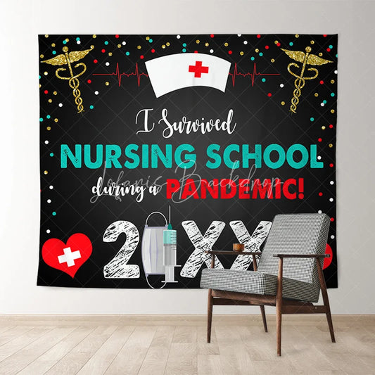 Lofaris Nurse Graduation Party Backdrop for 2022 Photo Booth