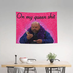 Lofaris On My Queen Funny Butler Star Wall Hanging Tapestry