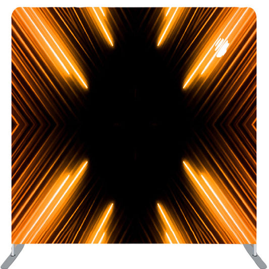 Lofaris Orange Inward Spotlight Black Party Photo Backdrop