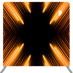 Lofaris Orange Inward Spotlight Black Party Photo Backdrop
