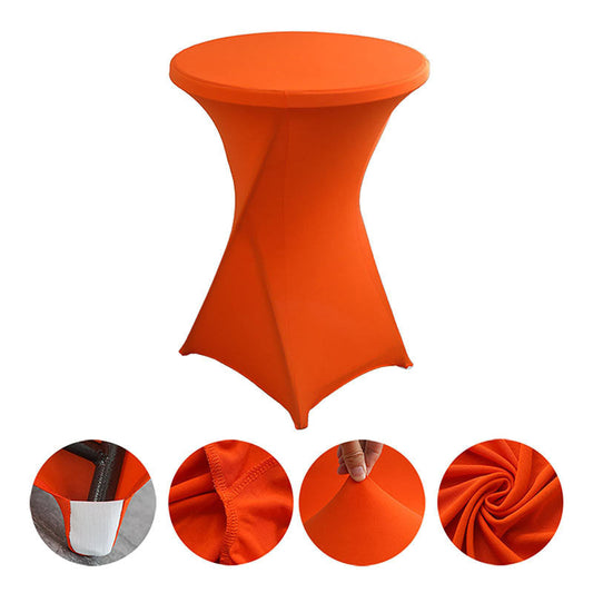 Lofaris Orange Spandex Stretch Cocktail Banquet Tablecloths