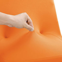 Lofaris Orange Stretch Spandex Banquet Folding Chair Cover