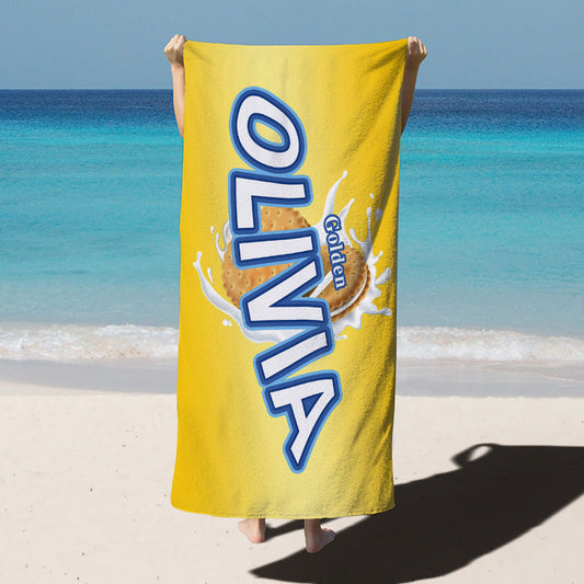 Lofaris Oreo Custom Beach Towel for Kids Party Gift