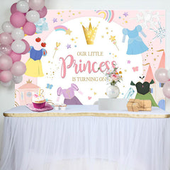 Lofaris Our Little Princess Girl 1st Birthday Backdrop