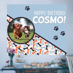 Lofaris Outdoor Lawn Party Custom Doggy Birthday Banner