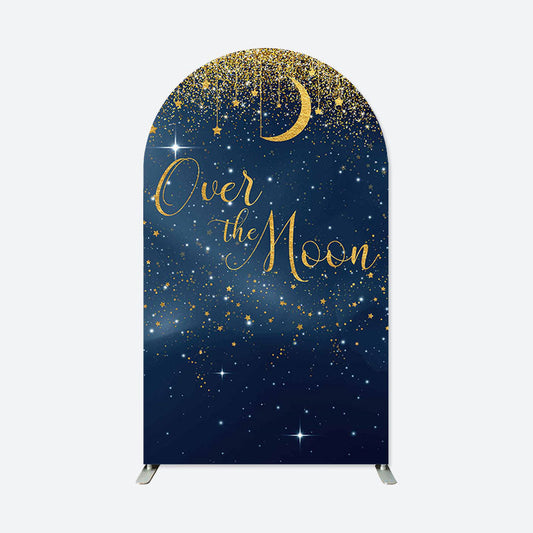 Lofaris Over The Moon Baby Shower Double Sided Arch Backdrop