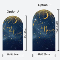 Lofaris Over The Moon Baby Shower Double Sided Arch Backdrop