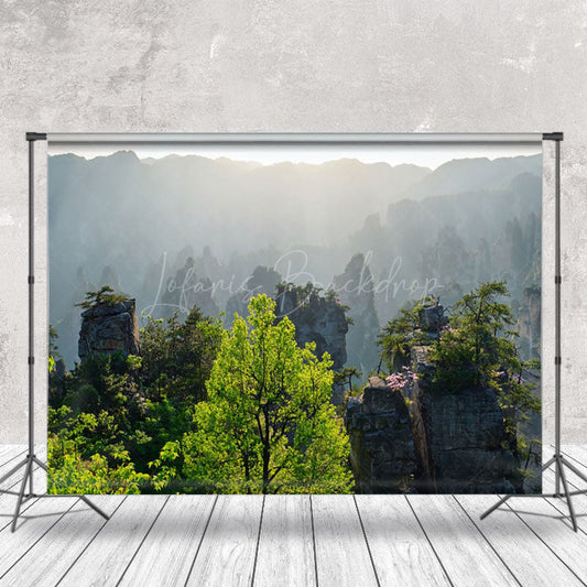 Lofaris Overlooking The Magnificent View Of Mountain Backdrop