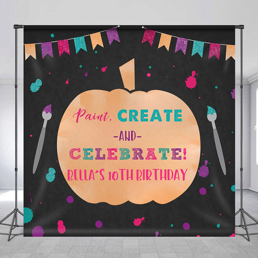 Lofaris Paint Create Celebrate Custom 10Th Birthday Backdrop