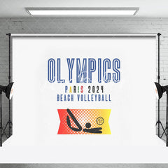 Lofaris Paris 2024 Beach Volleyball Sport Olympic Backdrop