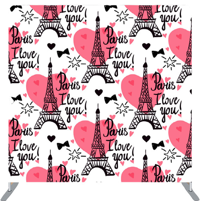 Lofaris Paris I Love You Red Heart Backdrop For Party Decor