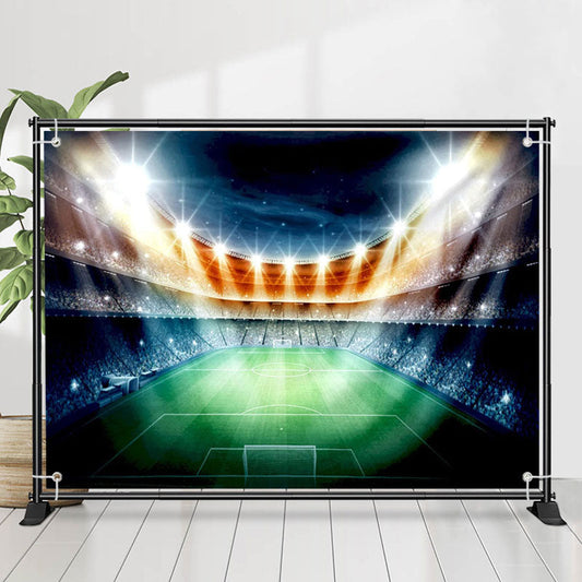 Lofaris Passion Night Football Field Spotlight Backdrop