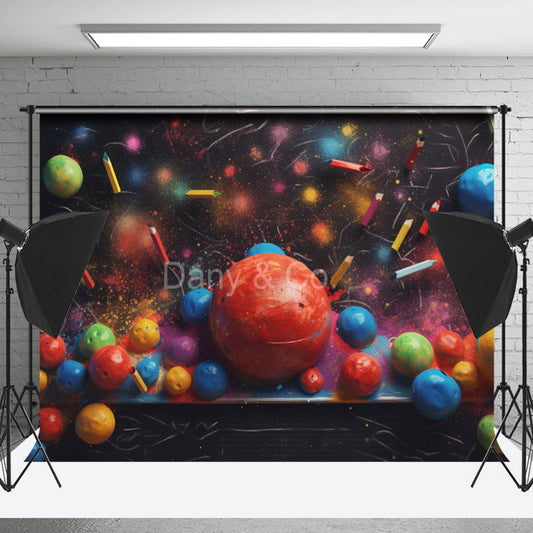 Lofaris Pencil Blackboard Back To School Backdrops For Photo