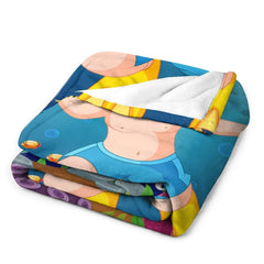 Lofaris Personalized Baby Boy Diving Sea World Fish Blanket