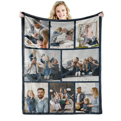 Lofaris Personalized Blanket With Text Picture Collage