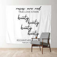 Lofaris Personalized Boho White Quote Wedding Backdrop