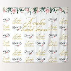 Lofaris Personalized Bridal Shower Step And Repeat Backdrop