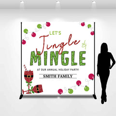 Lofaris Personalized Christmas Annual Holiday Party Backdrop
