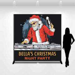 Lofaris Personalized Christmas Night Santa Party Backdrop