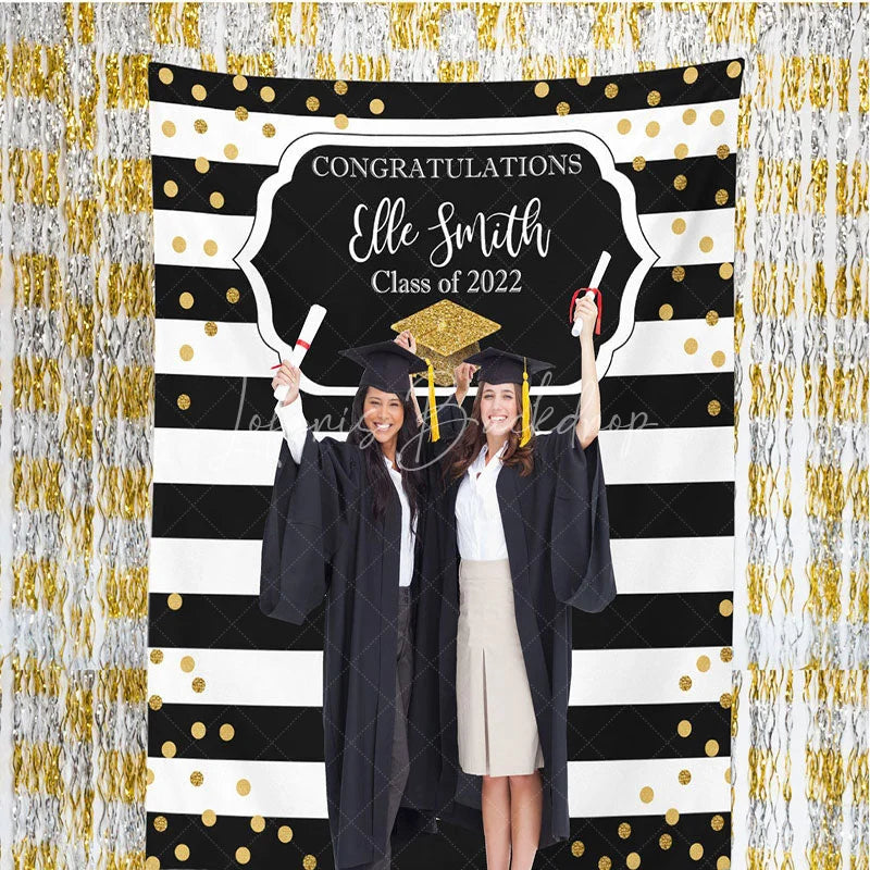 Lofaris Personalized College Graduation Backdrop Banner