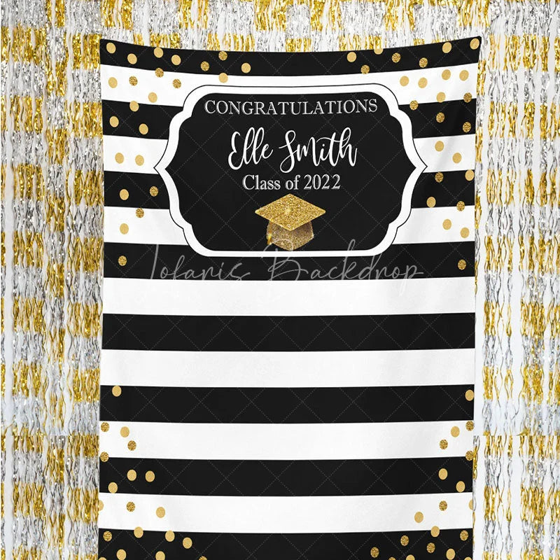 Lofaris Personalized College Graduation Backdrop Banner