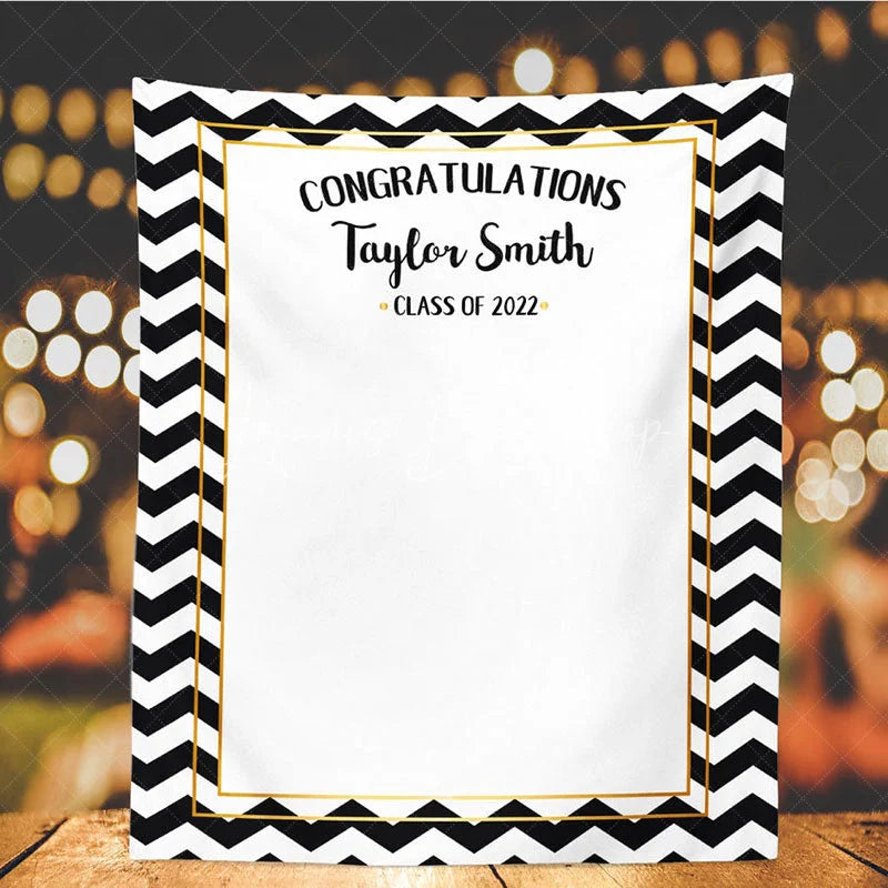 Lofaris Personalized College Graduation Backdrop Banner