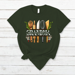 Lofaris Personalized Grandma And Kids Cooking Tools T - Shirt