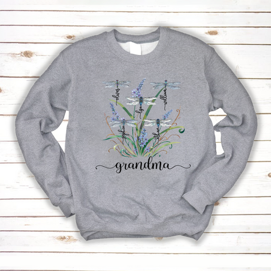 Lofaris Personalized Grandma Grandkids Mother?¡¥s Day Sweatshirt