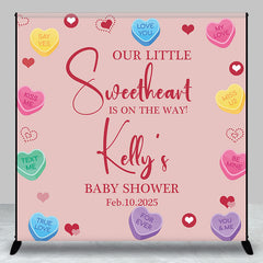 Lofaris Personalized Little Sweetheart Baby Shower Backdrop