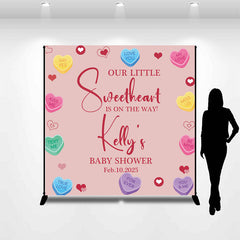 Lofaris Personalized Little Sweetheart Baby Shower Backdrop