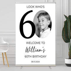 Lofaris Personalized Look Whos 60Th Birthday Welcome Sign