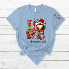 Lofaris Personalized Love Christmas Grandma Kids T - Shirt