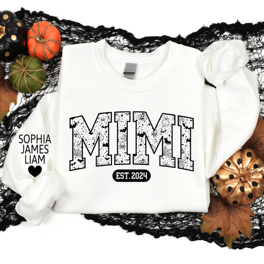 Lofaris Personalized Mimi Est Halloween Grandkids Sweatshirt