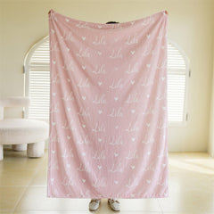 Lofaris Personalized Name Fleece Blanket for Kids’ Gift