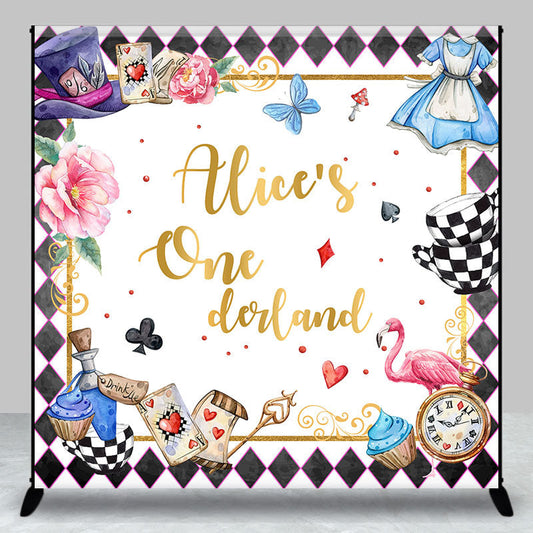 Lofaris Personalized Onederland Poker Magic Birthday Backdrop