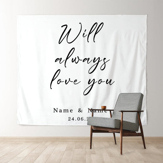 Lofaris Personalized Outdoor Glassland And Floral Wedding Backdrop