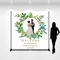 Lofaris Personalized Photo Welcome To The Wedding Backdrop