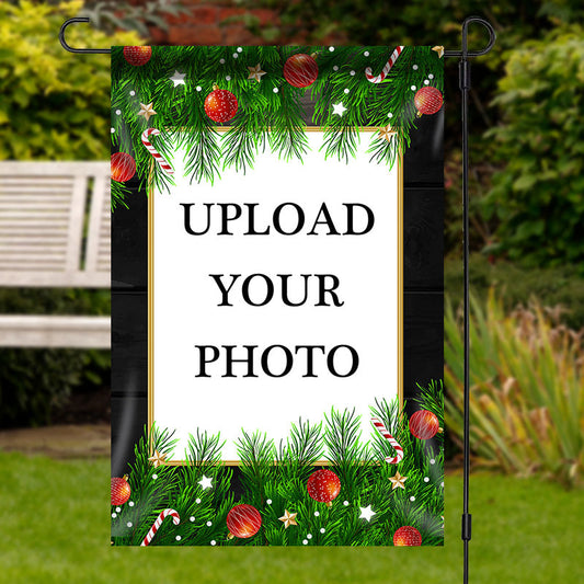 Lofaris Personalized Pine Cones Stars Christmas Garden Flag