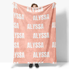 Lofaris Personalized Super Soft Name Family Blanket