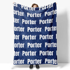 Lofaris Personalized Super Soft Name Family Blanket