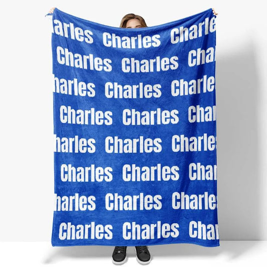 Lofaris Personalized Super Soft Name Family Blanket